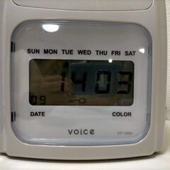 VOICE タイムレコーダー　出退勤　店舗　（通電確認済み）250909-5Tの画像
