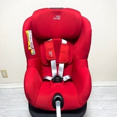 美品 britax ブリタックスレーマー 回転式 チャイルドシート 定価7万円以上 レッドカラー デュアルフィックス  最新安全基準 R129の画像