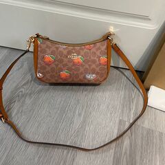 みかん [コーチ] ショルダーバッグ teri 脇下バッグ Orange バナナ 斜め掛けショルダーバッグの画像