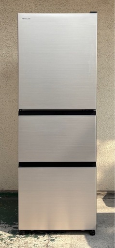 中古　日立　HITACHI　冷蔵庫　3ドア　右開き　R-27V　199L　2025年製