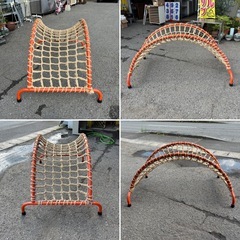 太鼓橋 ロープ ネット 遊具の画像