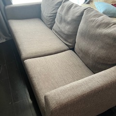 【9/15まで】3人掛けソファ(オットマン付き)の画像