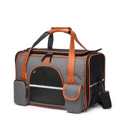 ペットキャリーバッグ ペットキャリー バック ペットバッグ キャリーバッグ 猫用 犬用 ペット用品 折りたたみ 小型犬 中型犬 防災 通院 避難用 送料無料の画像