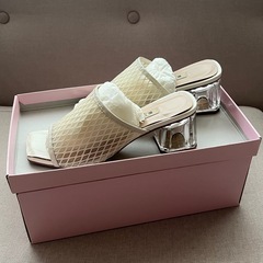 【ダイアナ】メッシュ×クリア　サンダル XS（20.5〜21.5）の画像