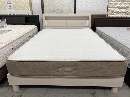 【愛品館 江戸川店 】 シンプルフレーム ダブルベッド NITORI（ニトリ）