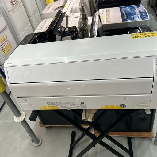 取付可【富士通/エアコン2.8k】【8〜12畳用】★2020年製　クリーニング済み/６ヶ月保証付き【管理番号10909】横F-28-0730