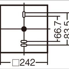 【3個セット】Panasonic ブラケット LGW85237SCE1 シルバーの画像
