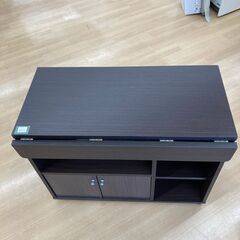 ★ジモティ割引あり★【リユースのサカイ野々市店】折り畳みテーブル ダークブラウン(幅)85×(奥行き)40/64×(高さ)68cm ※クリーニング済みの画像