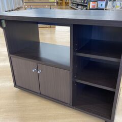 ★ジモティ割引あり★【リユースのサカイ野々市店】折り畳みテーブル ダークブラウン(幅)85×(奥行き)40/64×(高さ)68cm ※クリーニング済みの画像