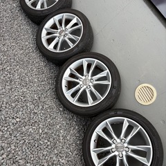 アウディA3純正17インチアルミ☆225/45/17夏レグノの画像