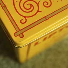 リプトン Lipton 紅茶缶★特大サイズ 空き缶 アンティーク レトロ コレクション ブリキ缶 業務用缶 茶葉の画像