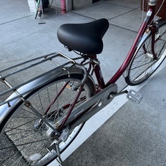 【大人用】整備済中古自転車 丸石 24型ハッピーライフ 赤色 <自転車のオオムラ 静岡店> 大人用】整備済中古自転車 丸石 24型ハッピーライフ 赤色 <自転車の