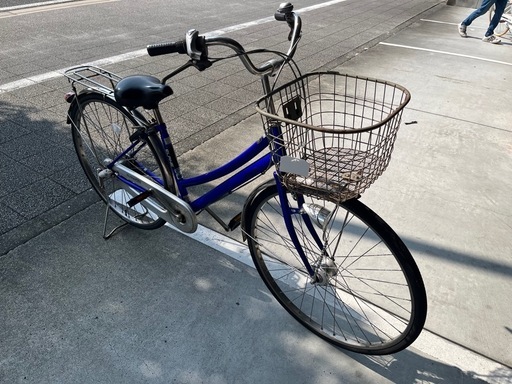 【完売御礼】【大人用】整備済中古自転車 丸石 27型ELANE 青色 <自転車のオオムラ 静岡店>