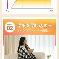 電気毛布 敷き 冬物家電 掛け敷き兼用 毛布 肩掛け モバイルバッテリーの画像