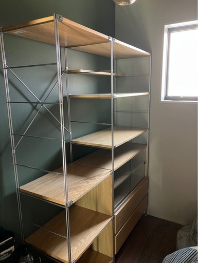 無印　ステンレスユニットシェルフ