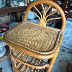 ラタン　スリッパラックの画像