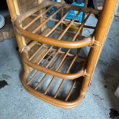 ラタン　スリッパラックの画像