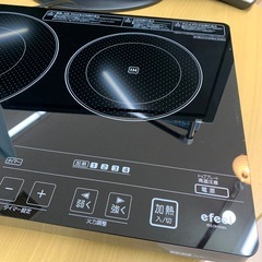 美原店 IRISOHYAMA 2口 IH クッキングヒーター EIH1470-B 2013年製　IHコンロ の画像