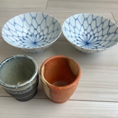 茶碗　湯呑み　フライパン　お皿　ビール用グラス　断熱グラスの画像