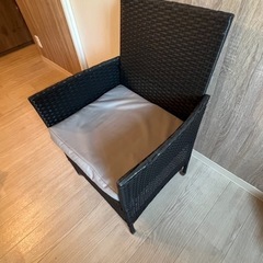 ラタン製チェア×2     9/12まで！ 　の画像