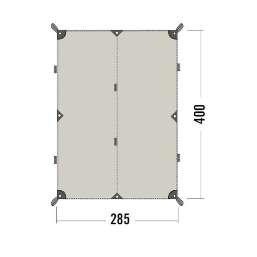 タトンカ Tatonka タープ Tarp 4 TC 285×400cm 
