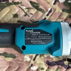 マキタ　18v100mmディスクグラインダの画像