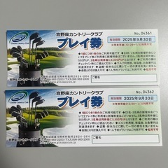 ゴルフ無料プレイ券の画像