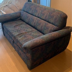 【差し上げます】ソファベッド　ハワイ風　の画像