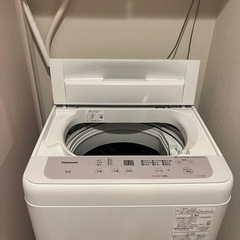 【美品】Panasonic 洗濯機 5kg 2023年製／直接引き取り限定の画像