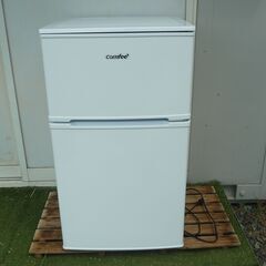 Comfee ノンフロン冷凍冷蔵庫 RCT90WH/E 2023年製の画像