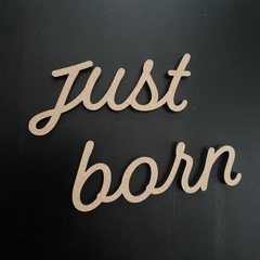 新品Just Born ジャストボーン　木製　レターバナーの画像