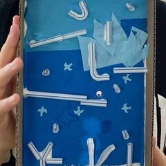 【アトリエべる さいたま新都心教室】デコボコで描いてみよう❣️😄どんなデコボコで秋が描けるかな🍂🍁の画像