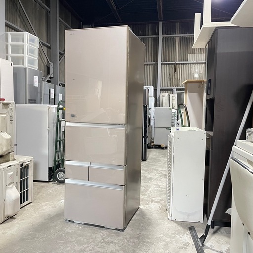 【送料込み】TOSHIBA 冷蔵庫 J43GXVE(ZN) 💥激安💥タッチパネル式TOSHIBA 5ドア冷蔵庫 2016年GR-J43GXVE 容量410L