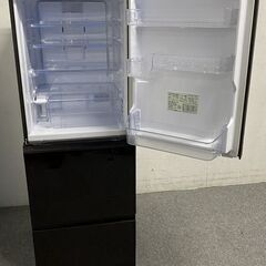 シャープ どっちもドア冷蔵庫 350L 自動製氷 プラズマクラスター SJ-GW35G グラデーションレッド 2021年製 中古家電 店頭引取歓迎 R10058の画像
