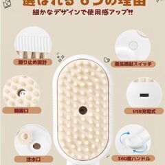 【全国発送のみ可】猫 ブラシ スチーム スプレー付き猫ブラシ ハンドル付き 調節可能 ペットスチーマーブラシ 多機能 猫グルーミングブラシ 短毛 長毛 小型 猫用 蒸気毛除去コーム 猫マッサージブラシ 　業者歓迎　転売OK　倒産品　まとめ売り　ネット商材　アマゾン引き上げ商品　メルカリ　副業　の画像