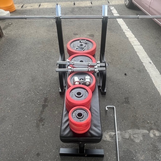 福岡市/引取限定】ベンチプレスセット