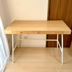 送料込み IKEA リルオーセン LILLÅSEN リルオーセン デスク, 竹, 102x49 cm - IKEA