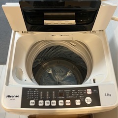 ★美品 2019年製 全自動洗濯機 Hisense【HW-T55C】5.5kgの画像
