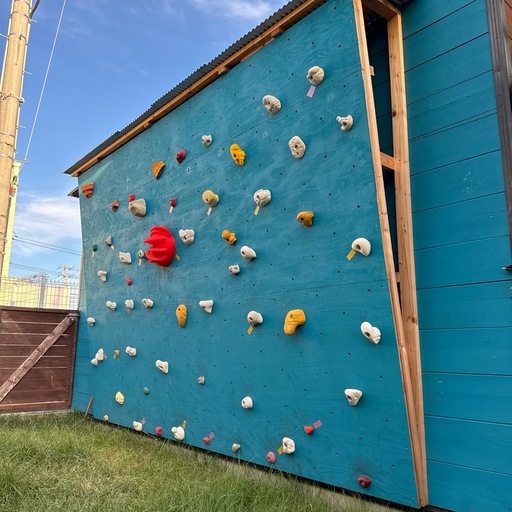 ボルダリングの壁一式