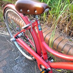 中古自転車 BRIDGESTONE ブリヂストン 実用 自転車 内装3段変速 27インチ LEDライト オレンジ 通勤 通学 近所のお出掛けなどにの画像