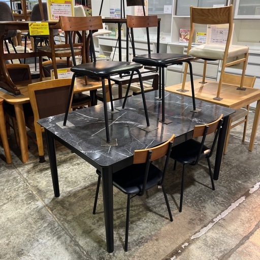 エナメル　ダイニング５点セット