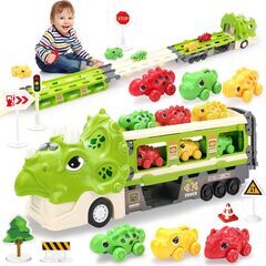 車おもちゃ恐竜 知育玩具.トラック トレーラーおもちゃ　卸ます　転売OK　倒産品　まとめ売り　ネット商材　アマゾン引き上げ商品　メルカリ　副業の画像
