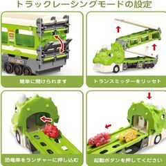 車おもちゃ恐竜 知育玩具.トラック トレーラーおもちゃ　卸ます　転売OK　倒産品　まとめ売り　ネット商材　アマゾン引き上げ商品　メルカリ　副業の画像