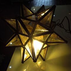② 星形 ペンダントライト 照明 つりさげ照明 1灯 3個セット インテリア照明 オブジェ 店舗什器 簡易点灯確認済 札幌市 新道東店の画像