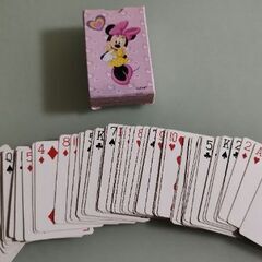 未使用保管品！ミニーちゃんのミニトランプ差しあげますの画像