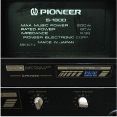 パイオニア　スピーカー　S-180D　ペア ブックシェルフ型 PIONEER　現状品　直接引取歓迎　部品　パーツの画像