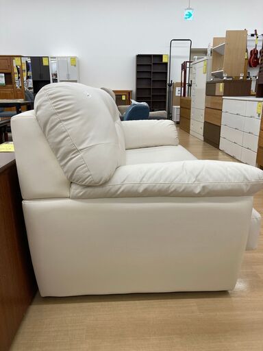 ★ジモティ割引あり★【リユースのサカイ野々市店】ソファ3P 白　(幅)165×(奥行き)95×(高さ)85cm ※クリーニング済み ☆ジモティ割引あり☆【リユースのサカイ野々市店】ソファ3P 白 (幅
