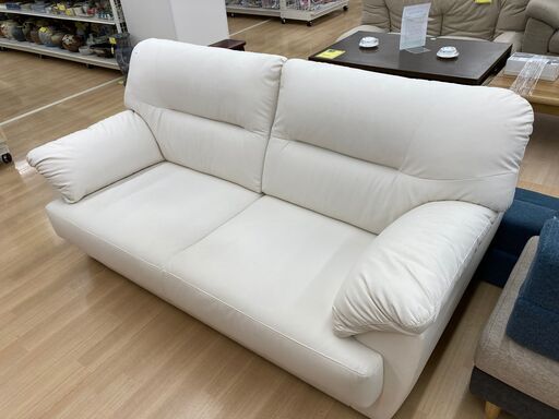 ★ジモティ割引あり★【リユースのサカイ野々市店】ソファ3P 白　(幅)165×(奥行き)95×(高さ)85cm ※クリーニング済み