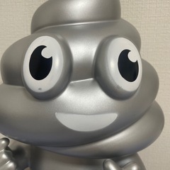 【お取引者様決定】BIGサイズ　うんちくん　シルバーフィギュアの画像