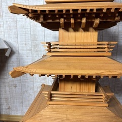 五重塔　宮大工手作り　繊細な構造の画像